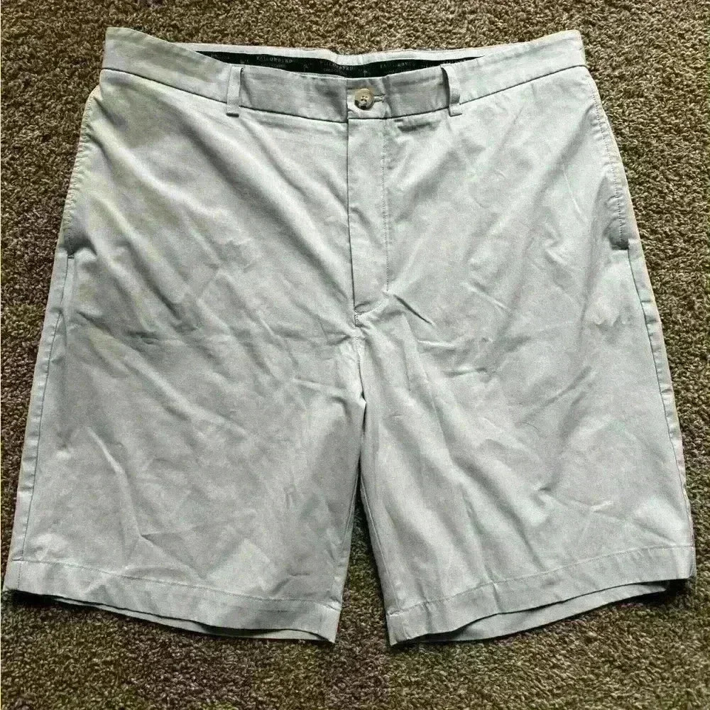 Tailorbyrd‎ Casual Golf Tech Athletic Flat Front Shorts Size 36 9” Inseam
